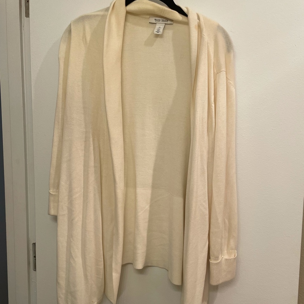 White cardigan